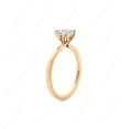 thumbnail image 4 of Cora Jewellery Tulip Basket 4CT Emerald Moissanite Solitaire Engagement Ring For Women, 14K Rose Gold, 4 of 5