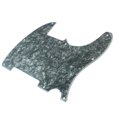 thumbnail image 4 of Custom Guitar Pickguard Fits Tele Esquire No-Neck-PU,4Ply Black Pearl Celluloid, 4 of 4