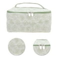 thumbnail image 4 of Unique Bargains 1 Pc Trendy Square Hearts Drawstring Makeup bag for Travel Green Polyester, 4 of 6