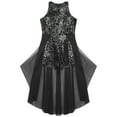 thumbnail image 3 of DPOIS Kids Flower Girl Dress Wedding Party Chiffon Sequins Dress Black 8, 3 of 6
