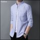 thumbnail image 3 of Taoboo 2022 Nueva camisa de rayas de color sólido de alta calidad para hombre 100% algodón Oxford Plaid Ropa para hombre Camisa social ajustada para hombre, 3 of 4