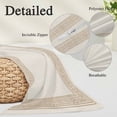 thumbnail image 3 of Cream Retro Greek Key Lumar Pillow Covers,Geometric Greece Ancient Farmhouse Rustic Soft Throw Pillow Cases with Invisible Zipper,Decorative Pillowcase Pillows Protectors for Sofa Bed Chair 16"x24", 3 of 9