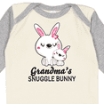 thumbnail image 4 of Inktastic Grandma's Snuggle Bunny Easter Girls Long Sleeve Baby Bodysuit, 4 of 5