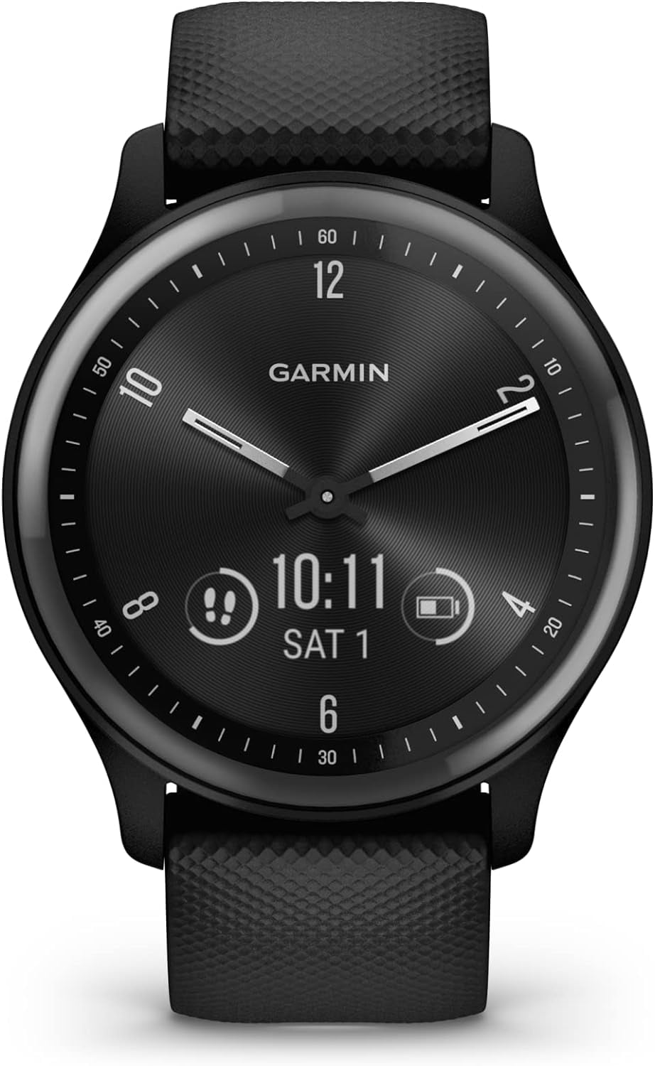 トレーニング用品 GARMIN - Garmin vivomove HR Sport Black Garmin Vivomove Sport Hybrid Smartwatch, Fitness Tracker