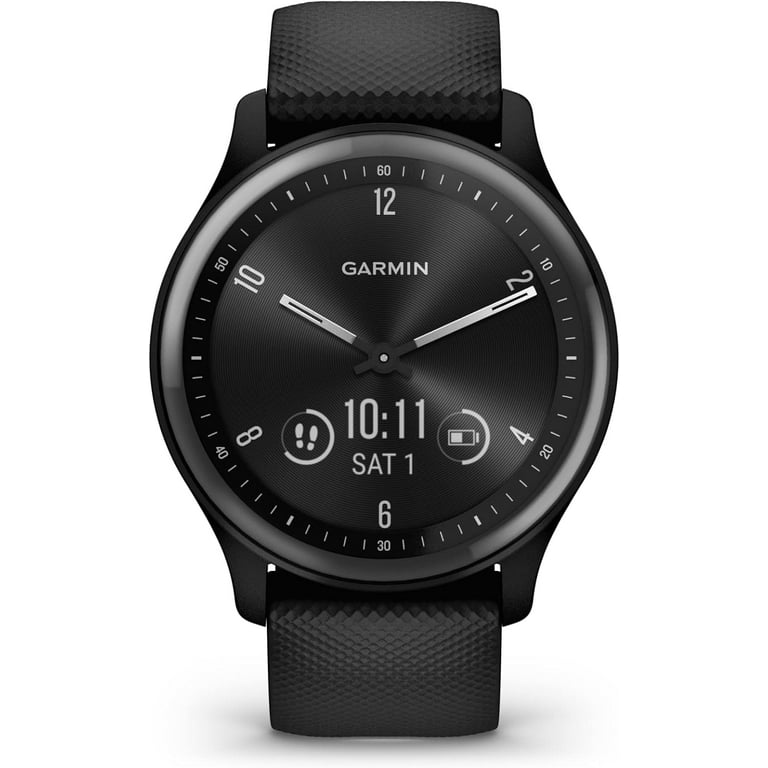【新品未使用】GARMIN VIVOMOVE SPORTブラック Garmin Vivomove Sport Hybrid Smartwatch, Fitness Tracker
