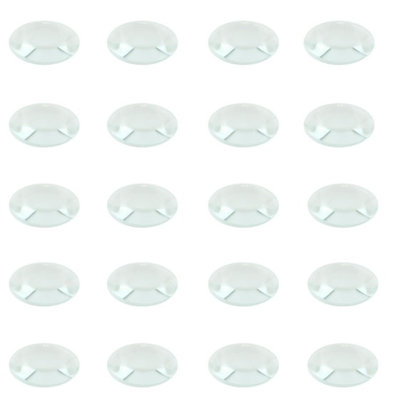 Lens Double-Convex Glass 38mm Diameter, 5cm Focal Length. Pack of 20