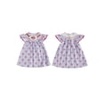 thumbnail image 2 of BemeyourBBs Kids Toddler Baby Girls 4th of July Dress Outfit Patriot Fourth of July Independence Day Clothes Flag Embroidery Dot Plaid Print Short Sleeve Dress Toddler Girl Summer Outfit, 2 of 9