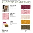 thumbnail image 2 of LNGOOR Baby Girl Headbands Jacquards - 5 Pack of Cable Knit Nylon Bows for Girls, 2 of 5