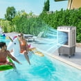 thumbnail image 2 of 2353CFM Portable Swamp Cooler, 3-IN-1 Evaporative Air Cooler for 322sq.ft, Cooling Fan for Bedroom Home, 7.9 GAL AC Fan W/Dust Filter, 4 Ice Packs, 3 Wind Modes, 2 of 9