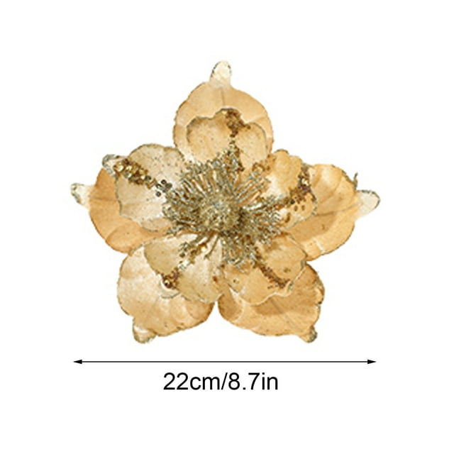 Rbaofujie Christmas Decorations for Home Christmas Flowers Artificial Flowers Christmas Decorations Everlasting Flowers Dress Up Your Christmas Tree Christmas Tree Decorations
