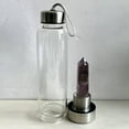 thumbnail image 4 of VIVIDELLE Natural Brazilian Amethyst Quartz Crystal Point Elixir Water Bottle Healing Wand, 4 of 9