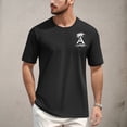 thumbnail image 2 of NAMTYQX Tshirts Shirts for Men Short Sleeved Comfortable Plus Size Loose Lightweight Crew Neck Casual Hawaiian Graphic Cool Summer Tops for Teens Black Size 3XL, 2 of 5