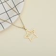 thumbnail image 5 of Vakki Custom Name Necklace 18K Gold Plated Personalized Hollow Star Stainless Steel Custom Nameplate Necklace Jewelry Gifts, 5 of 5