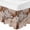 Brown, variant on Marble Blue Bed Skirt Queen Size 16 Inch Drop, Adjustable & Elastic Wrap Around Bed Skirts Pleated Luxury Dust Ruffles For Twin Full Queen Cal King Base Beds, Modern Abstract Ink Painting Luxury