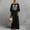 Dresses-569Black, variant on Gamivast Dresses for Women Off Shoulder Lantern Sleeve Loose Fit Maxi Dress Floral Embroidered Detail Flowy Flattering Elegant Vacation Party Spring Dresses
