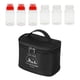 thumbnail image 2 of Frascos de especias de plástico Contenedor de con tapa, Camping Cocina al Coctelera de especias Botella organizadora de , negro Macarena tarros de especias portátiles, 2 of 8