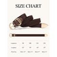 thumbnail image 6 of Timarkment 2Pcs Belts for Women Black and Coffee Belt Stretch Braided Womens Belts for Jeans Dresses, 6 of 6