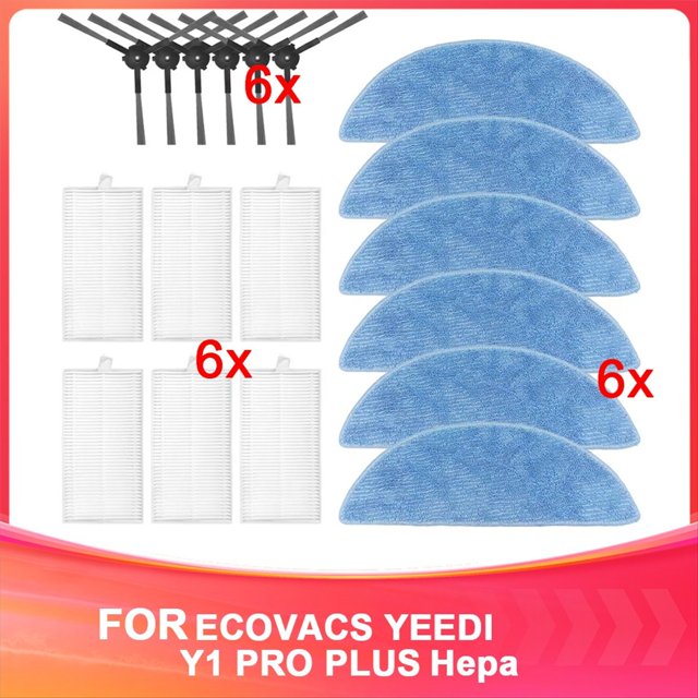 Compatible con para Y1 , Cepillo Lateral, Filtro HEPA, Paño de Fregona, Accesorios, Consumibles y Repuestos.