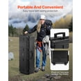 thumbnail image 6 of VEVOR Weatherproof Hard Case, Heavy Duty Protective Dry Box Case with Pre-Cut Foam & Retractable Pull Handles for Travel, Hunt, Military, Tactical, IP67 Waterproof Case for Cameras(112x41x34), 6 of 9