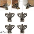 thumbnail image 3 of Lefu 4 pcs Creative Antique Corner Protector Box Wood Case Decorative Feet Leg Corner, 3 of 9