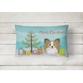 thumbnail image 2 of Carolines Treasures BB1620PW1216 Christmas Tree & Papillon Fabric Decorative Pillow, 2 of 3