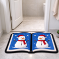 thumbnail image 4 of Book Shape Doormat,Snowman Style Rug,Non-slip Doormat,15.7"x27.6", 4 of 5