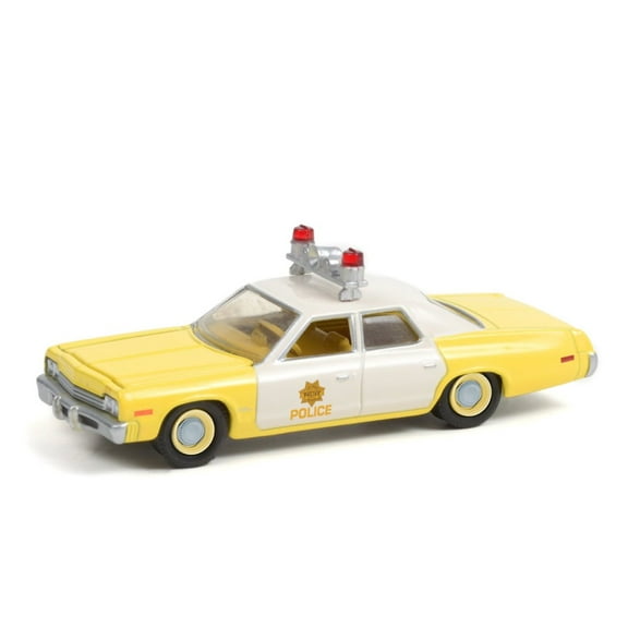 Las Vegas Metropolitan Police Department 1974 Dodge  Monaco, Yellow and White - Greenlight 42960A/48 - 1/64 scale Diecast Model Toy Car