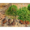 thumbnail image 3 of Pissarro, Camille 14x12 Black Modern Framed Museum Art Print Titled - Place du Theatre-Francais, Spring, 3 of 5