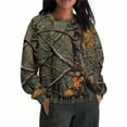 thumbnail image 2 of CLOISE Cute Sweatshirts for Women Plus Size Crew Neck Tops Camouflage Long Sleeve Pullover Oversized Outfits Clothes, 2 of 8