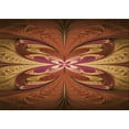 thumbnail image 1 of Ahgly Company Machine Washable Indoor Rectangle Transitional Orange Area Rugs, 4' x 6', 1 of 7