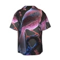 thumbnail image 6 of Lsque Bird6 print Men's Cuban Collar Short Sleeve Shirt Summer Beachwear Casual Button Down Fashionable Vacation Leisure Shirt-XX-Large, 6 of 7