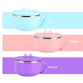 thumbnail image 5 of SILENRADAWN Noodles Bowl 1Pack Blue Round Stainless Steel for Adults Instant Noodles Egg Mixing, 5 of 8