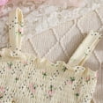 thumbnail image 6 of Wxirdiow Kids Girls Summer Clothes Toddler Baby Girl Clothes Sleeveless Smocked Ruffle Tank Tops and Long Pants Summer Little Girls Outfits Light Yellow Size,12-18 Months, 6 of 8