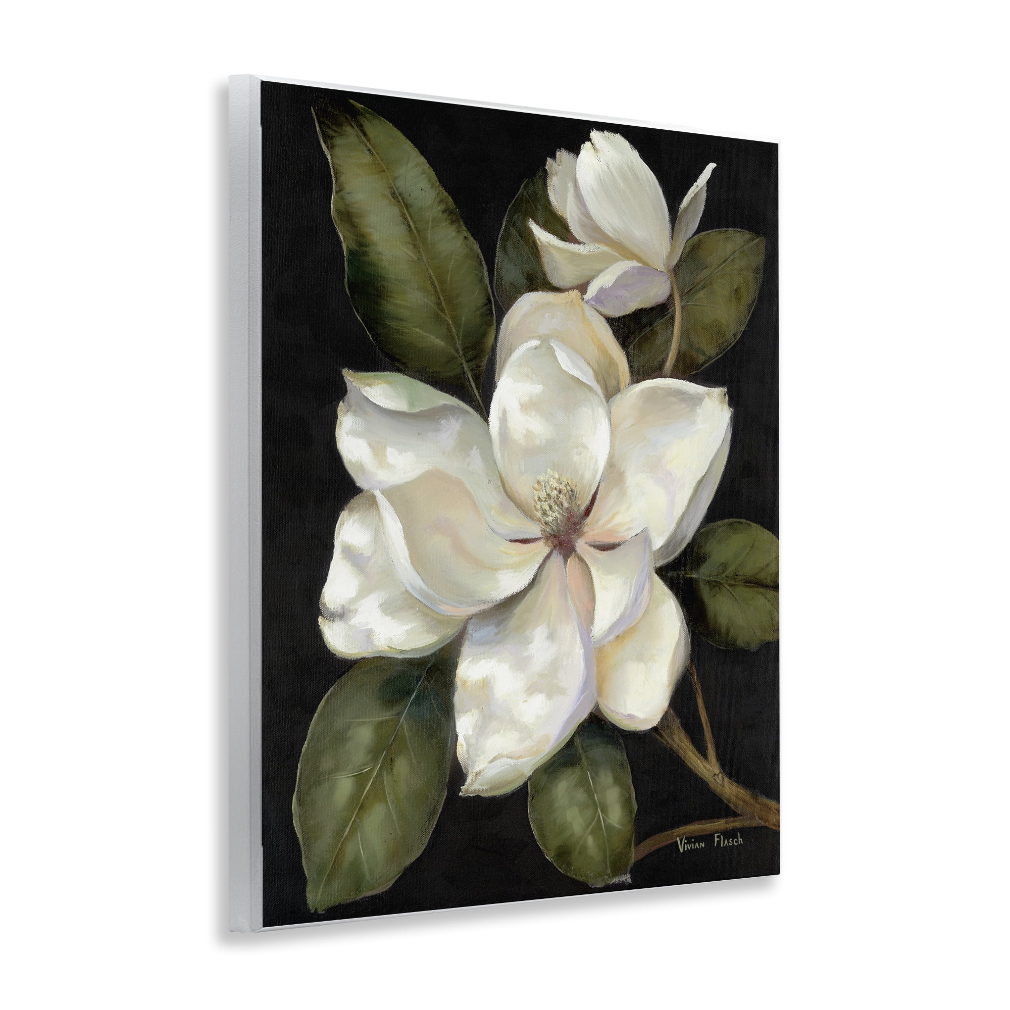 Stupell Industries Blooming Magnolia Buds Wall Plaque Art, design by Nan