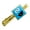 Gold, variant on Sesame Street Cookie Monster Face Square Tie Bar Clip Clasp Tack- Silver or Gold