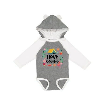 

Inktastic I Love Camping Gift Gift Baby Girl Long Sleeve Bodysuit
