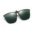 thumbnail image 2 of SSKFHGI Dark Green Lens Sunglasses Clip-On Lens Can Be Flipped Up Polarized Large Frame Light, 2 of 7