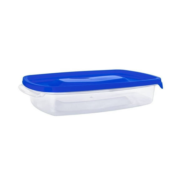 Herméticos Cubasa Plástico Refripractic Rectangular 2lt Tapa Azul