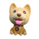 thumbnail image 1 of Accesorio Universal para Adornos de Coche de Perros Balanceándose, Adorno de Oficina, Consola , Decoración Del Salpicadero Del Coche P Caqui, 1 of 8