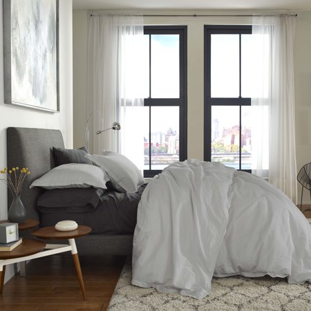 UPC 028828384089 product image for FlatIron Cotton/Linen King Silver Lining Duvet Cover | upcitemdb.com