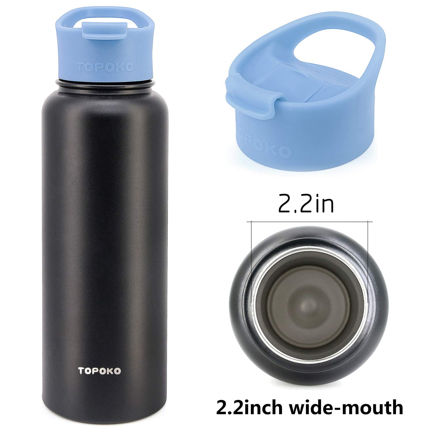 WishDirect Auto Flip Lid for Hydro Flask 12/16/18/20/32/40/64 Oz, Fits Simple  Modern, Takeya, Iron Flask and Most Wide Mouth Water Bottles, Replacement  Lid with Lock Design - Yahoo Shopping