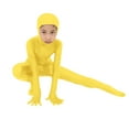 thumbnail image 3 of Fdrone Kids Spandex Halloween Costume Solid Color Long Sleeve Bodysuits Cosplay Bodysuit Girls Jumpsuit Boys Bodysuit Performance Suit Outfits, 3 of 5