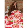 thumbnail image 6 of Yibo Watermelon Cartoon Fruit Pattern Blanket Flannel Soft and Comfortable Anti-static Bed Sofa Blanket, 6 of 7