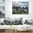 thumbnail image 4 of Designart Rocky North Ireland - Seashore Photography Throw Pillow - 18x18, 4 of 5