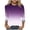 Purple, variant on Dxzfnsa Tops for Women 3/4 Sleeve Crewneck Cute Basics Tees Casual Fashion Fall T Shirts Business Work Tee Top S-5XL