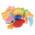 thumbnail image 1 of Paquete de 24 esponjas de espuma para pintura, juego de esponjas para pintura artística, esponja para manualidades para niños pequeños, patrones surti Macarena Los niños pintan esponjas, 1 of 8