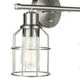 thumbnail image 2 of Globe Electric Dundas 2-Light Brushed Nickel Vanity Light with Cage Shades, Bulbs Included, 51623, 2 of 7
