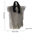 thumbnail image 4 of 3 Pieces Halloween Decoration Hanging Ghost, Witch Skeleton Windsock Pendant, Ghost Cute Flying Ghost Decor for Patio Lawn Garden Party and Holiday Decorations, 4 of 9