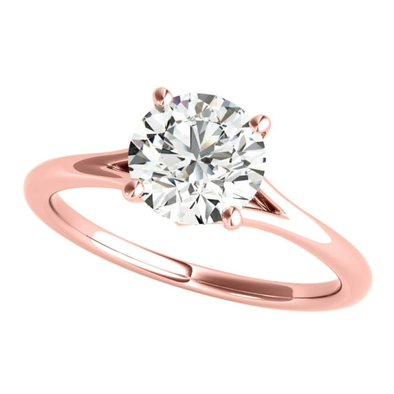 Aone 0.5 Carat Lab Grown Diamond Wedding & Engagement Rose Gold Ring for Women