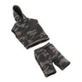 thumbnail image 4 of 1/6 Scale Male Dolls Clothes Male Hooded Top Shorts for 12" Soldiers Figures Style C, 4 of 8